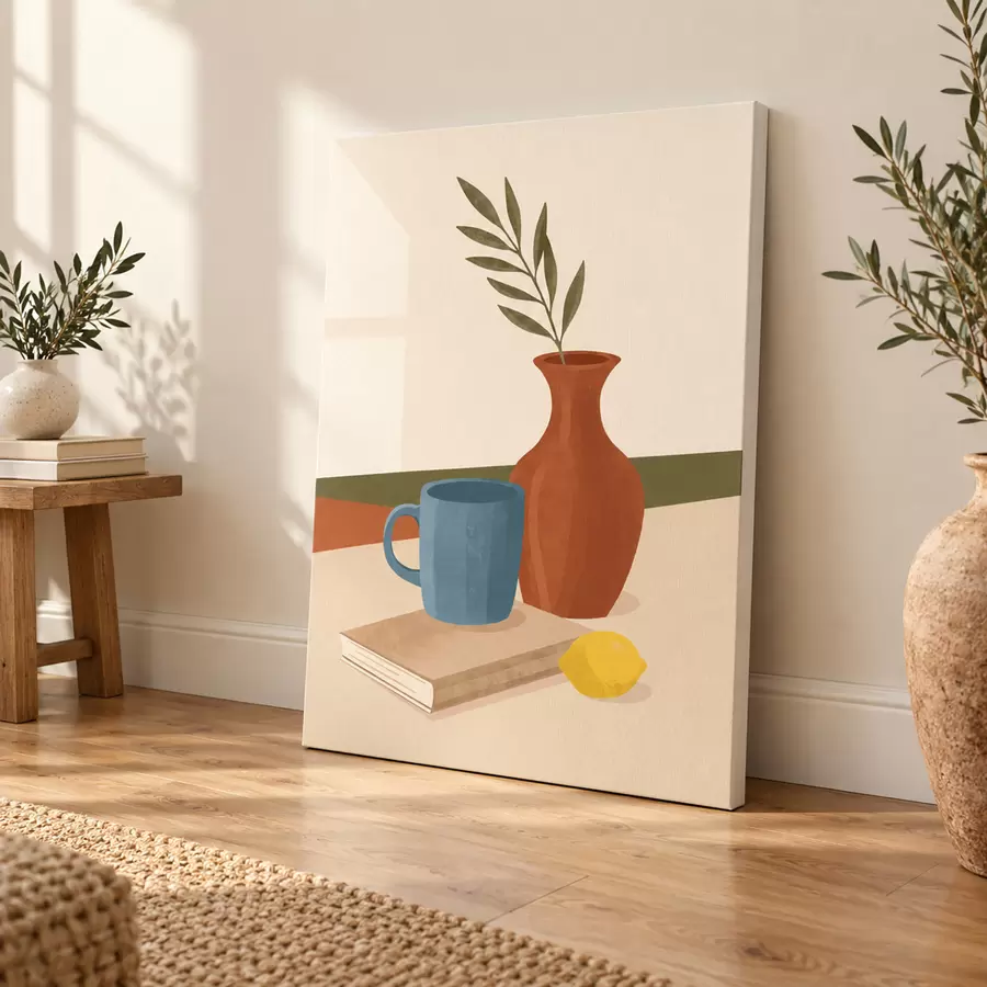  Schilderijen Een rustgevend tafereel met eenvoudige elegantie s50735