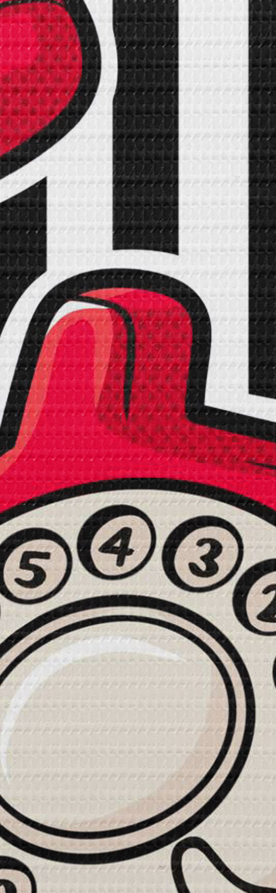  Schilderijen Vintage rood ontwerp van een draaitelefoon s50784