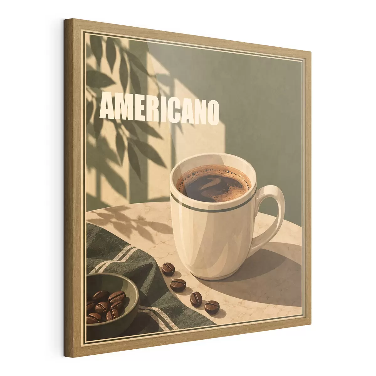 Poster Geniet van het moment met Americano f50872