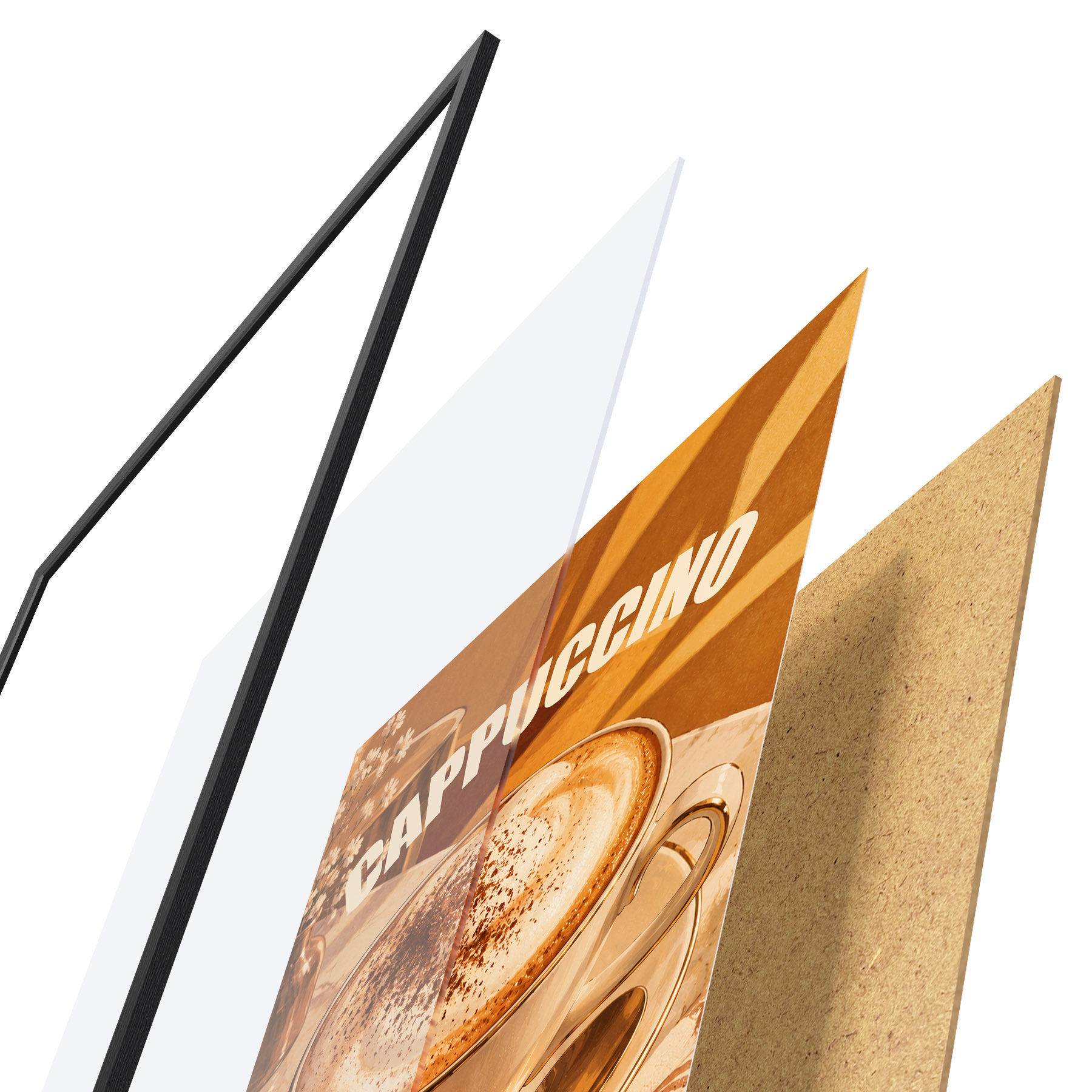 Poster Een perfect gezette ochtendgenot f50874