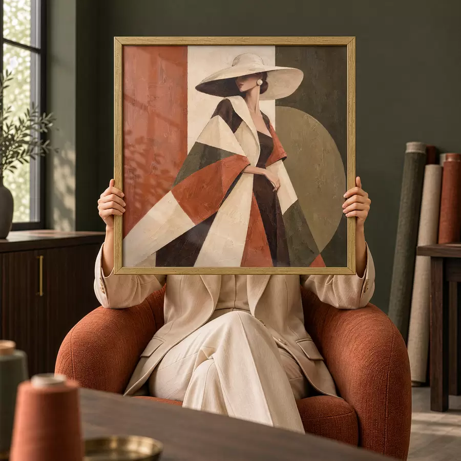 Fotobehang Chique elegantie in levendige kleuren f50879
