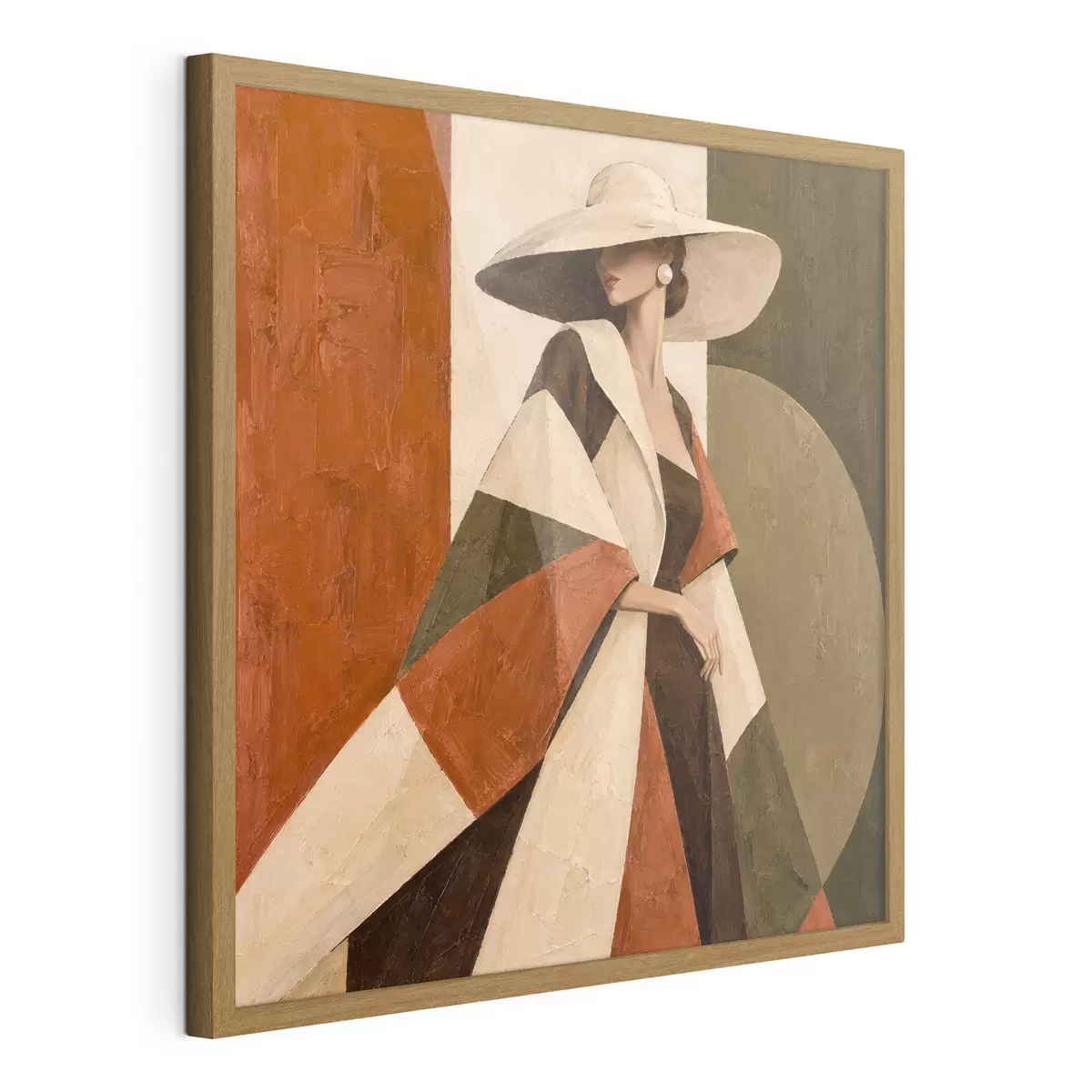 Poster Chique elegantie in levendige kleuren f50879