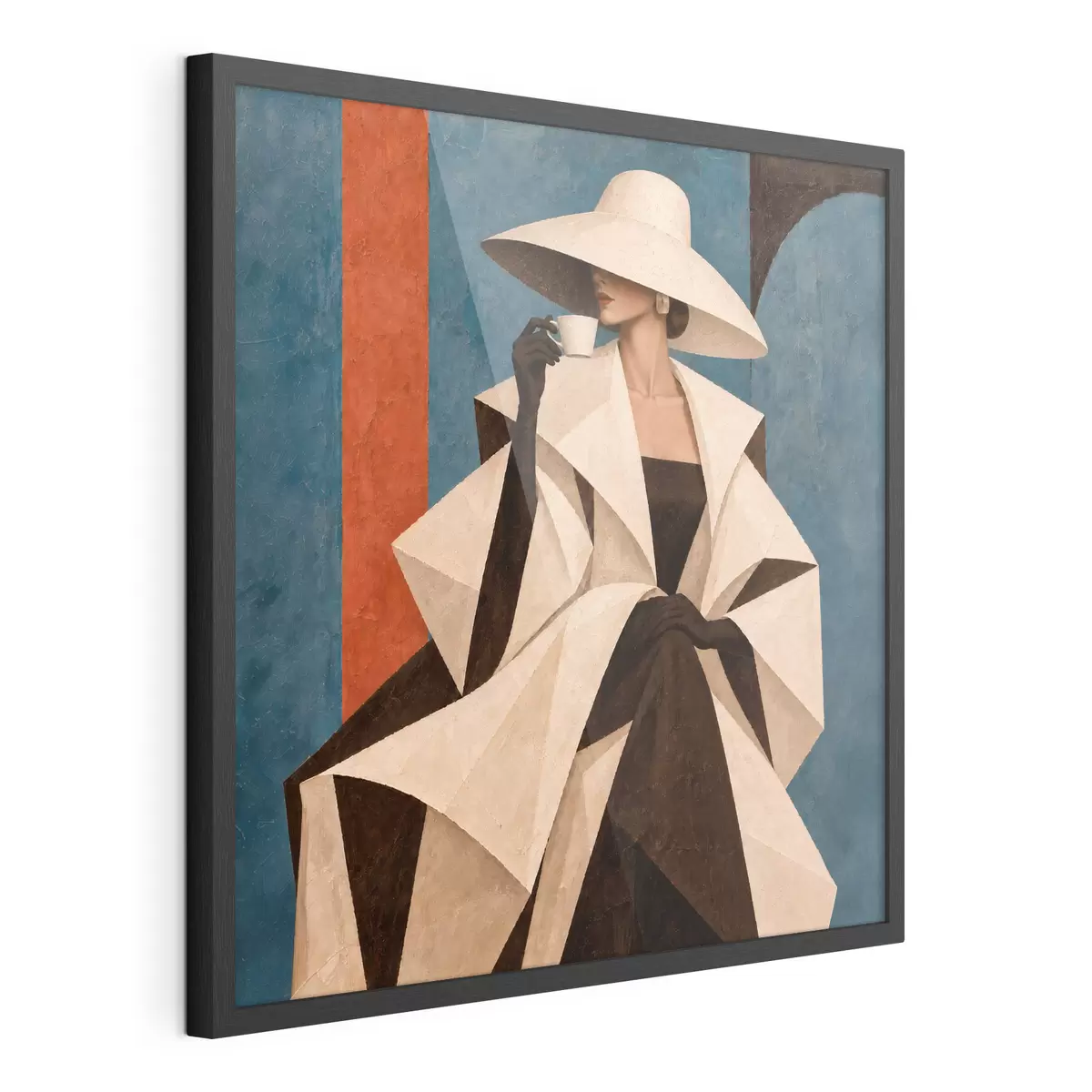 Poster Elegante mode met een moderne twist f50881