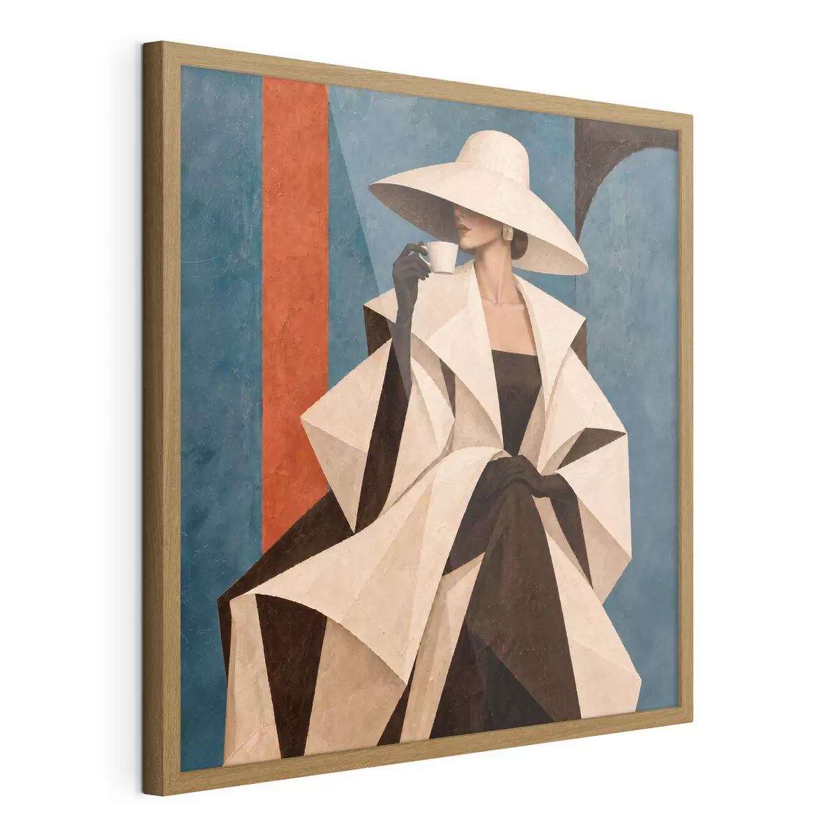 Poster Elegante mode met een moderne twist f50881
