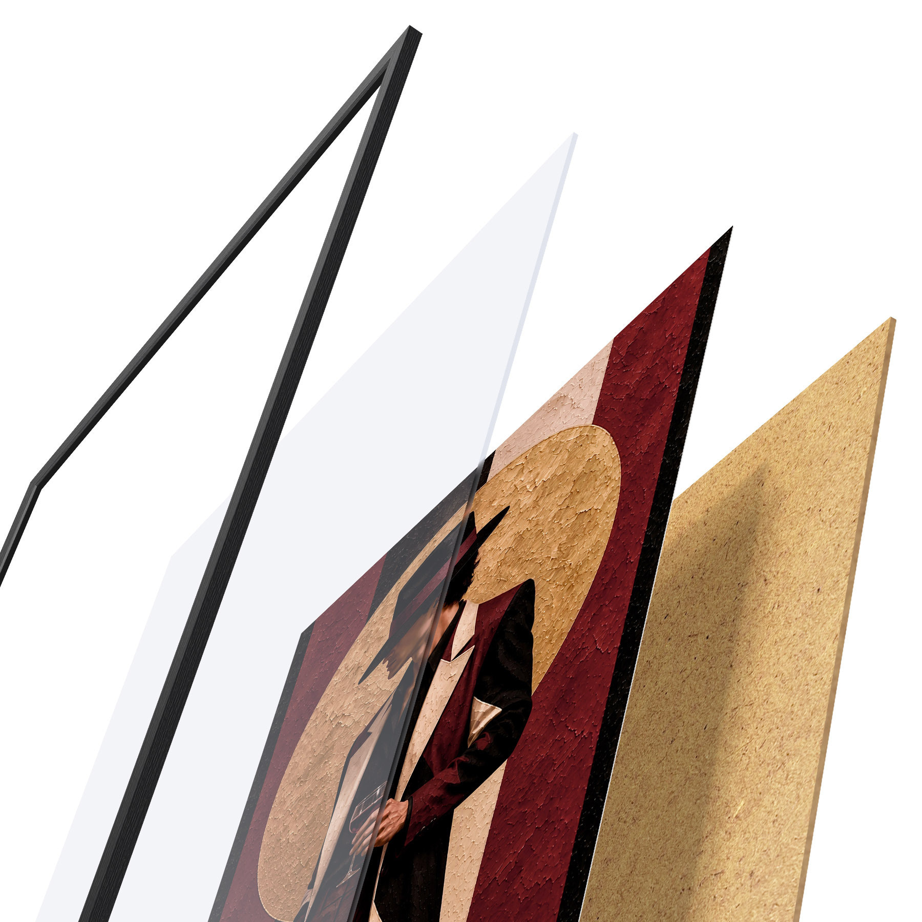 Poster Chique elegantie met een vleugje vintage f50886