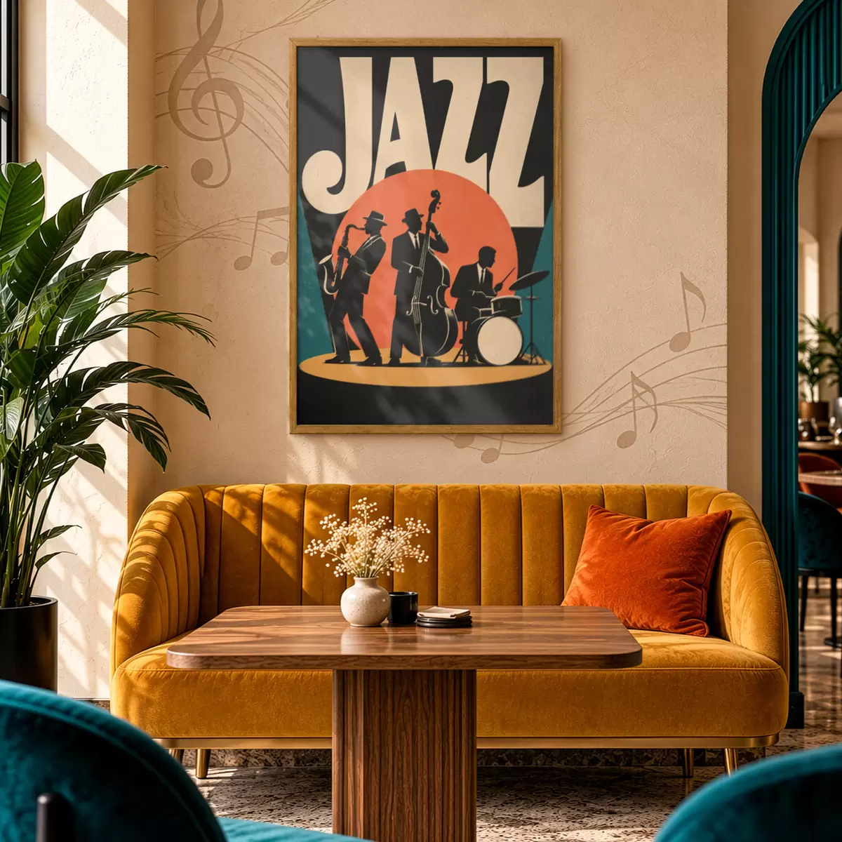Poster Live jazz: ritme en soul gaan hand in hand f50921