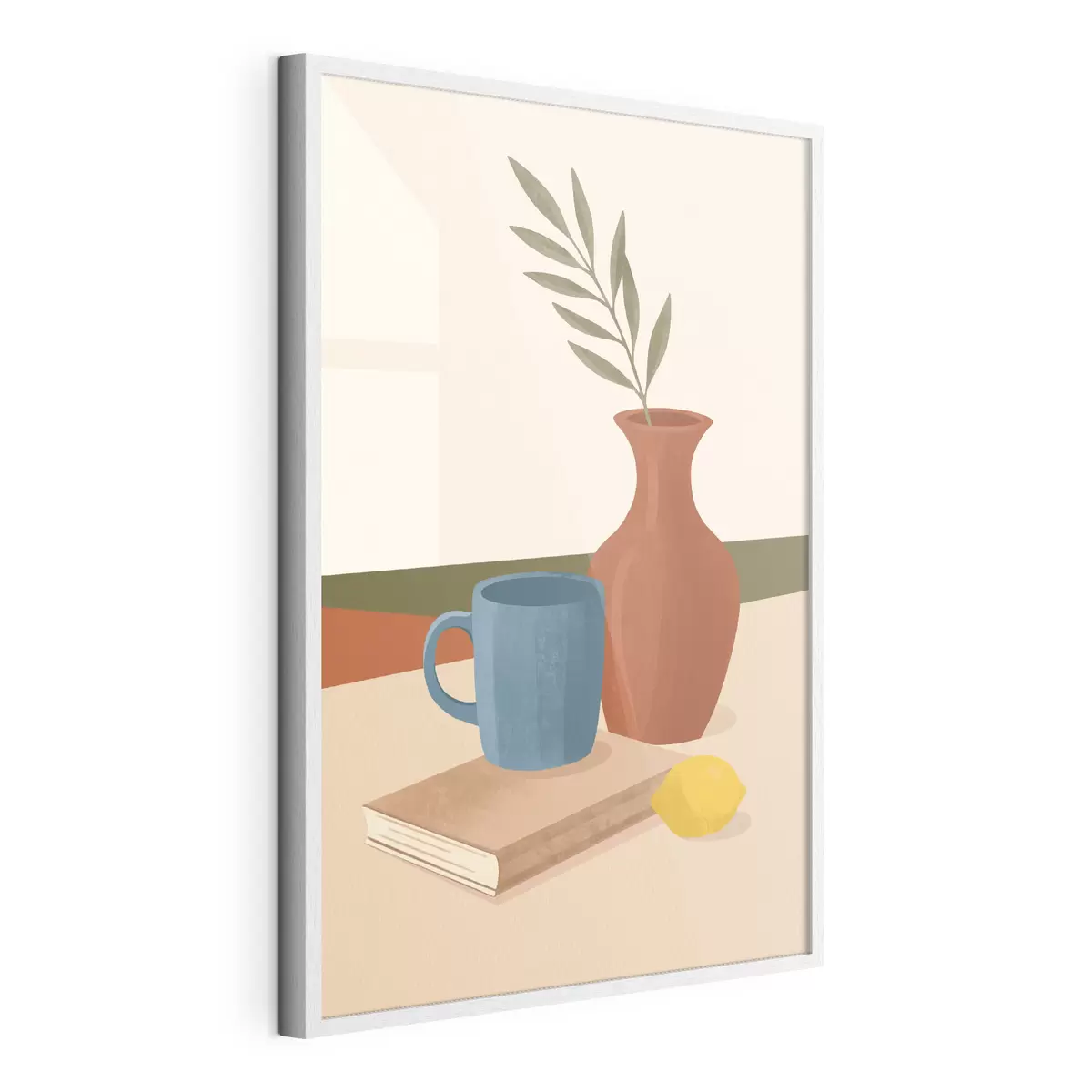 Poster Gezellig stilleven met warme tinten f50735