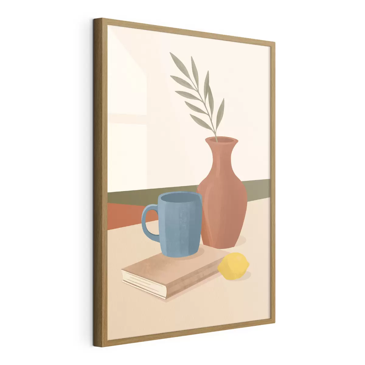 Poster Gezellig stilleven met warme tinten f50735