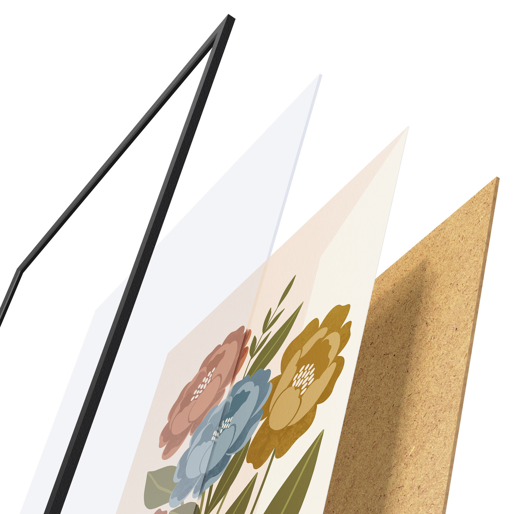 Poster Tropisch duo d31078