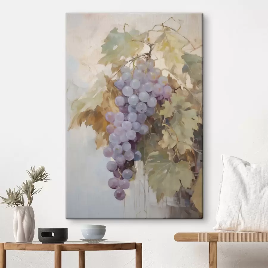  Schilderijen Druiven, imitatie van een schilderij s51124