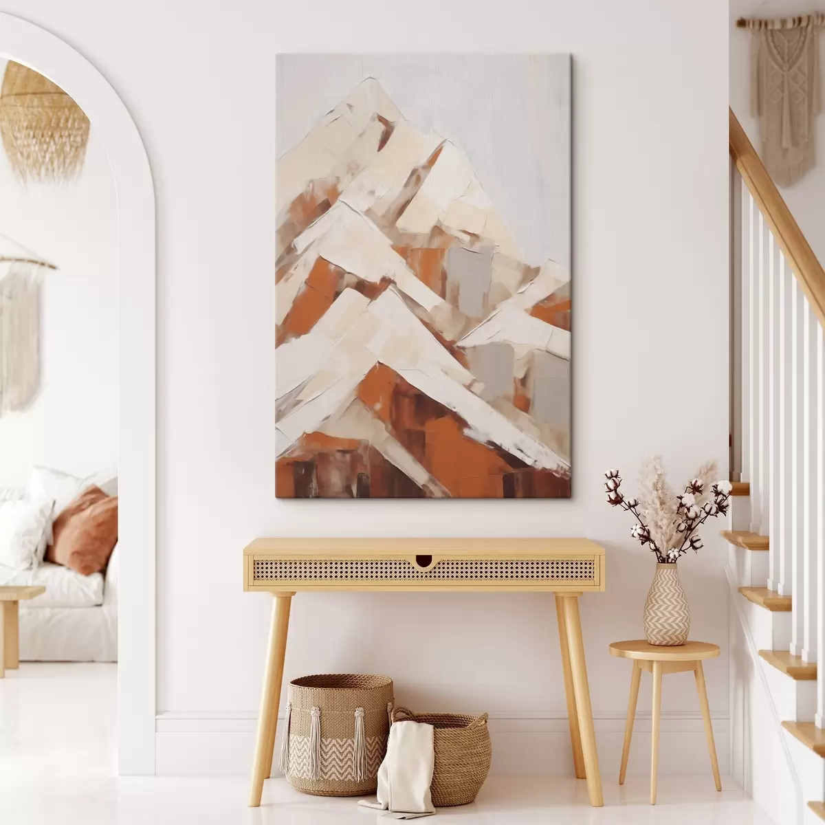  Schilderijen Bergen, imitatie van een schilderij s51125