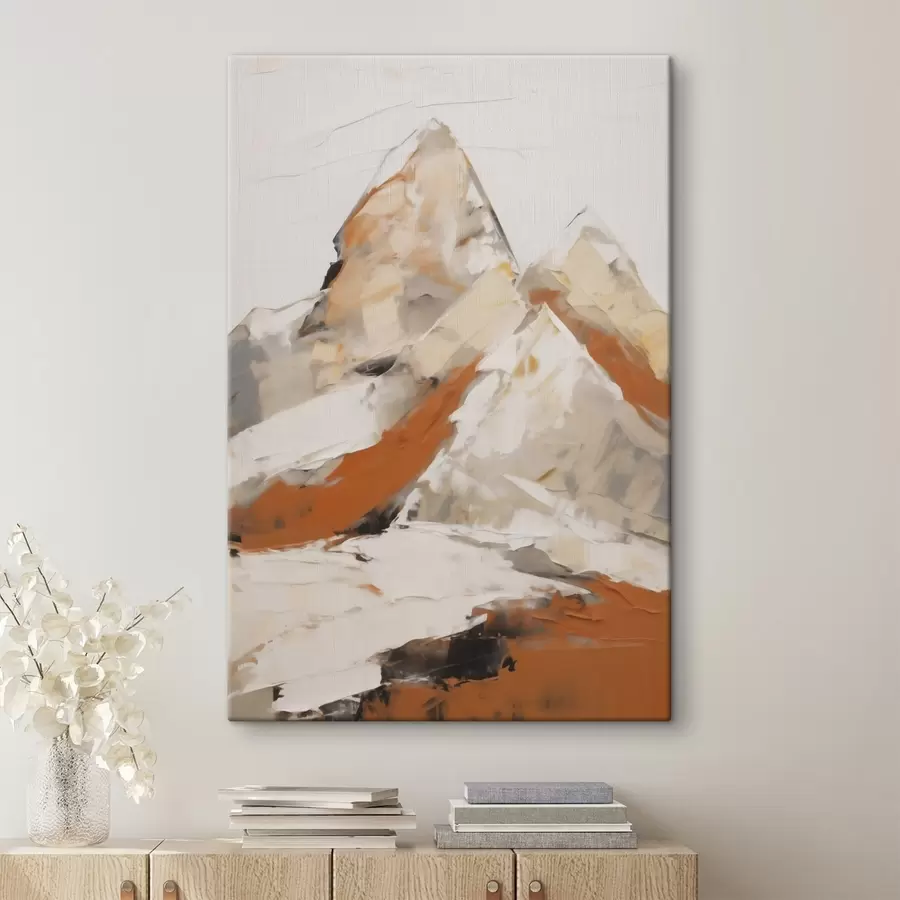  Schilderijen Abstracte bergen, imitatie van een schilderij s51126