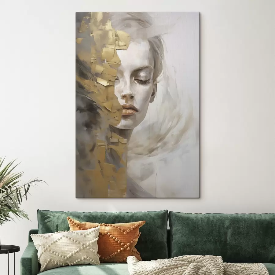  Schilderijen Abstract portret, imitatie van een schilderij s51129