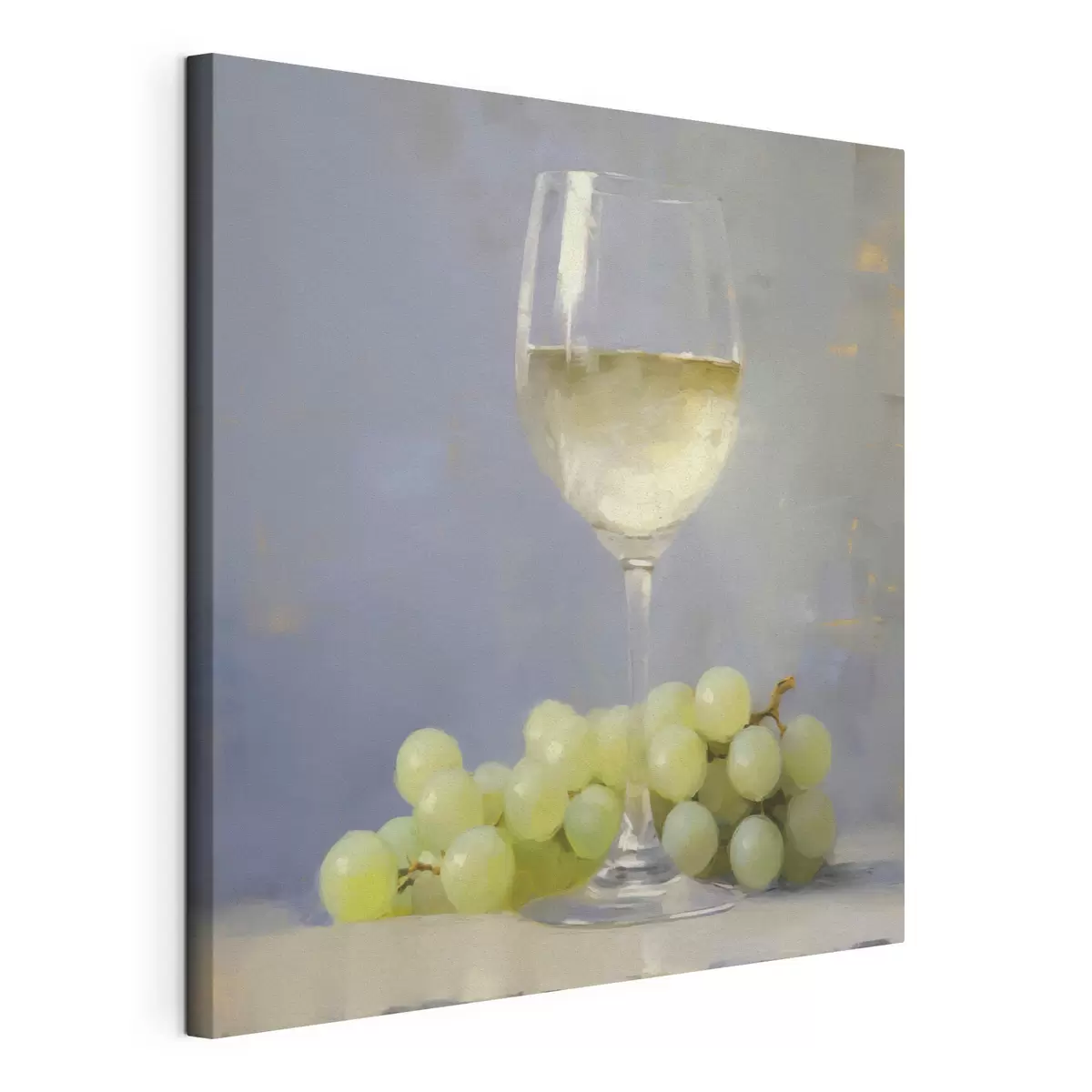  Schilderijen Een glas wijn en druiven, een imitatie van een schilderij s51136