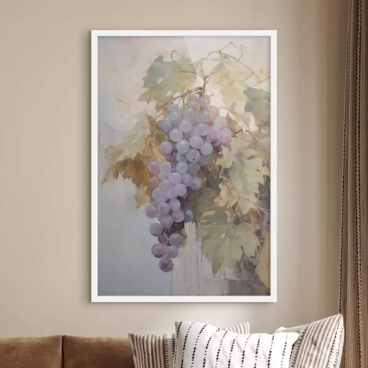 Poster Druiven, imitatie van een schilderij f51124