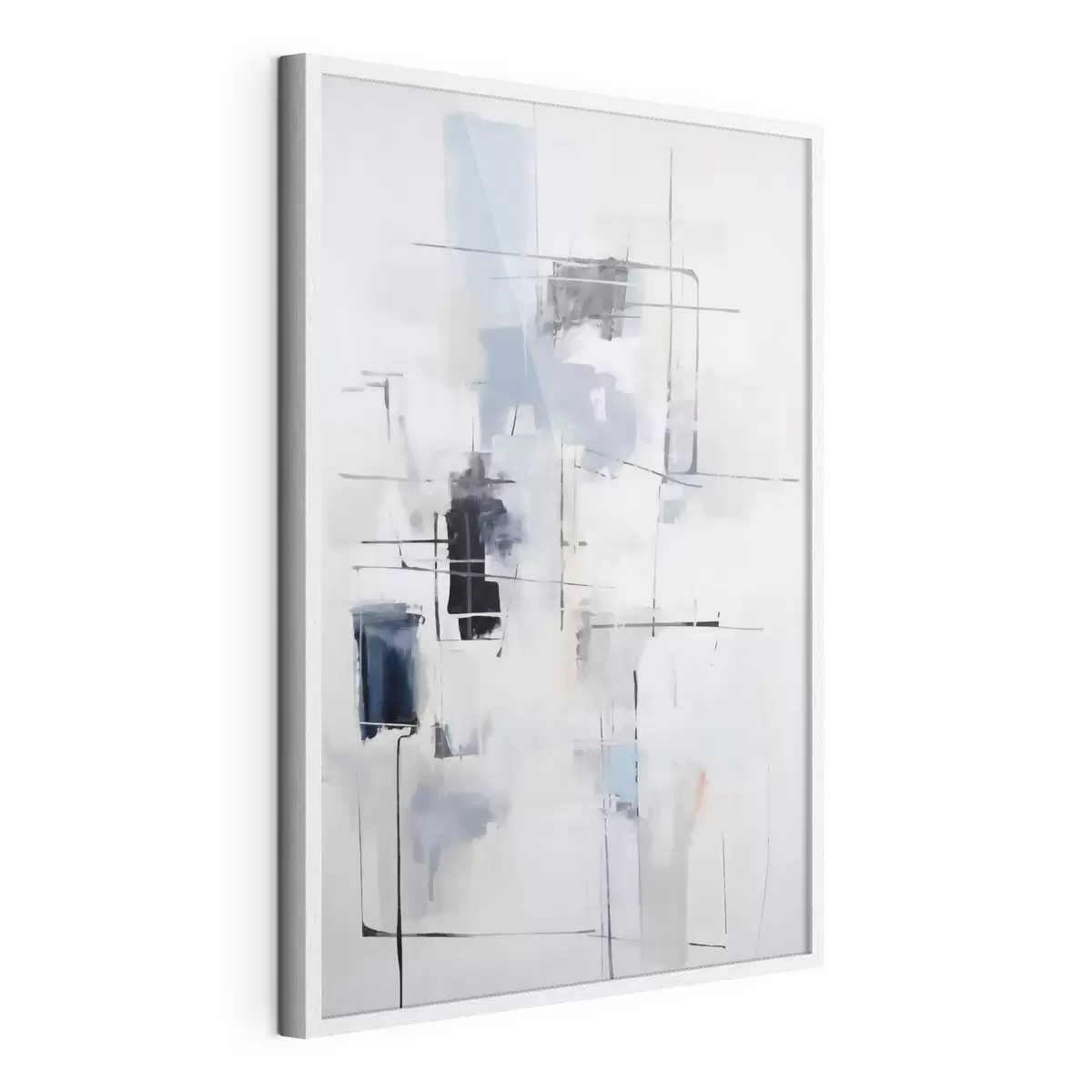 Poster Chaotische abstractie, imitatie van de schilderkunst f51127