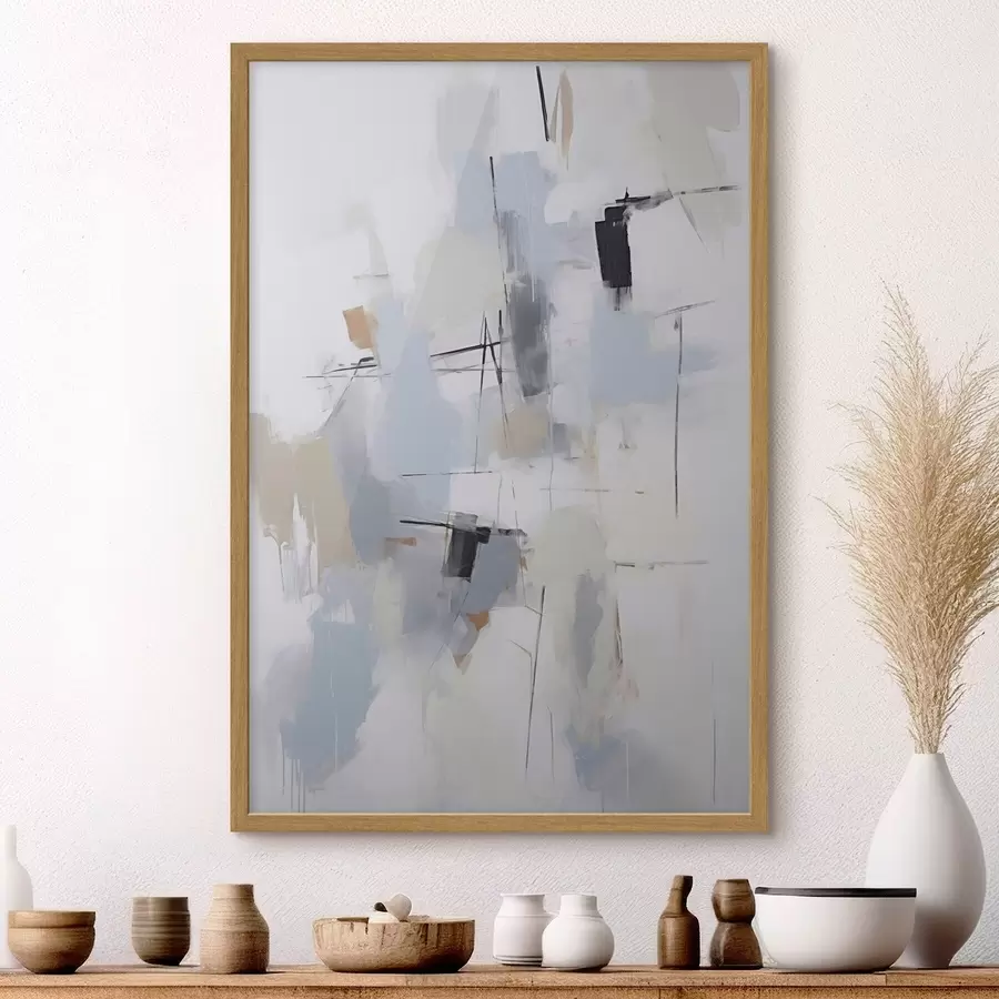 Fotobehang Chaotische abstractie, imitatie van de schilderkunst f51128