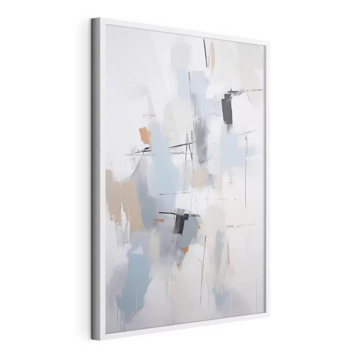 Poster Chaotische abstractie, imitatie van de schilderkunst f51128