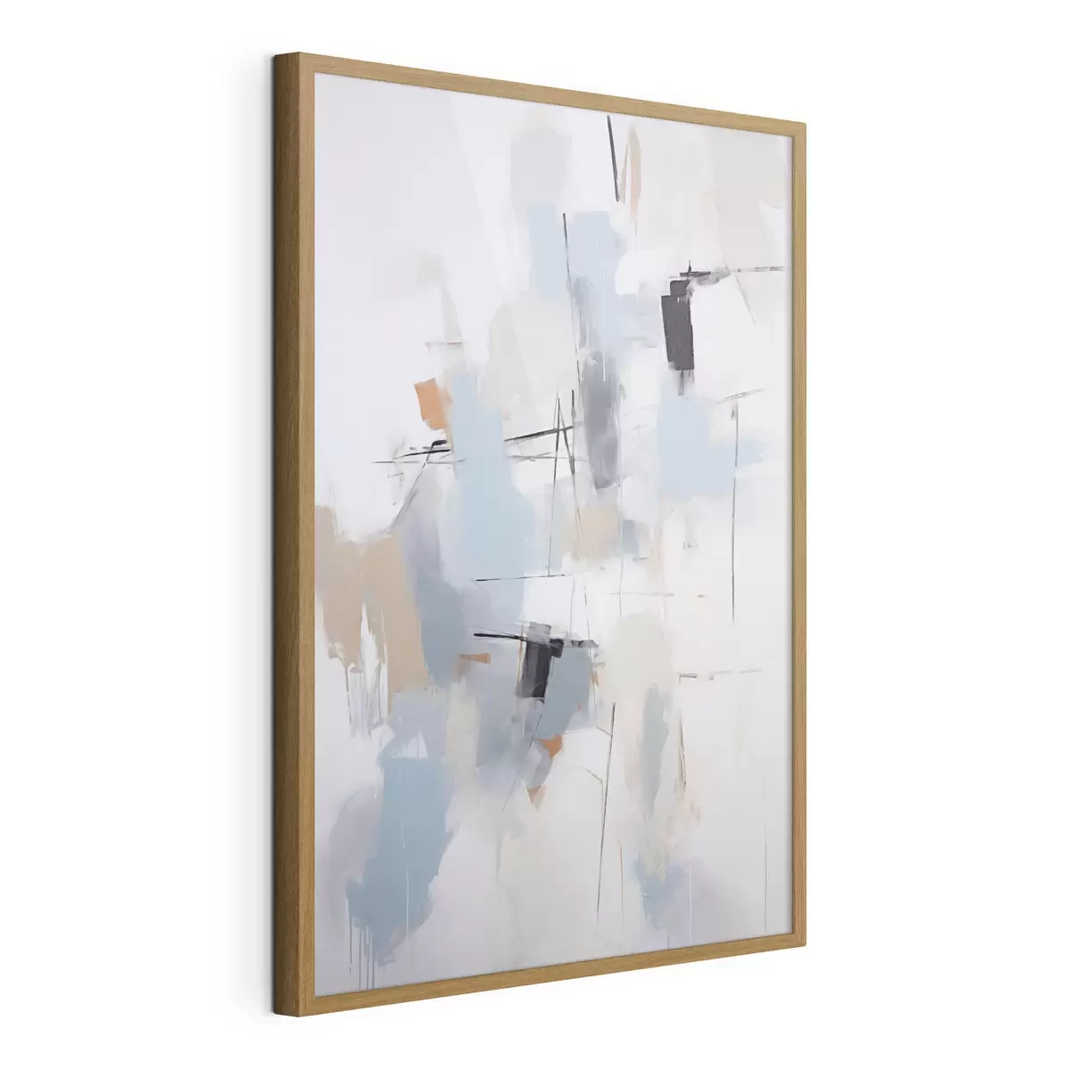 Poster Chaotische abstractie, imitatie van de schilderkunst f51128