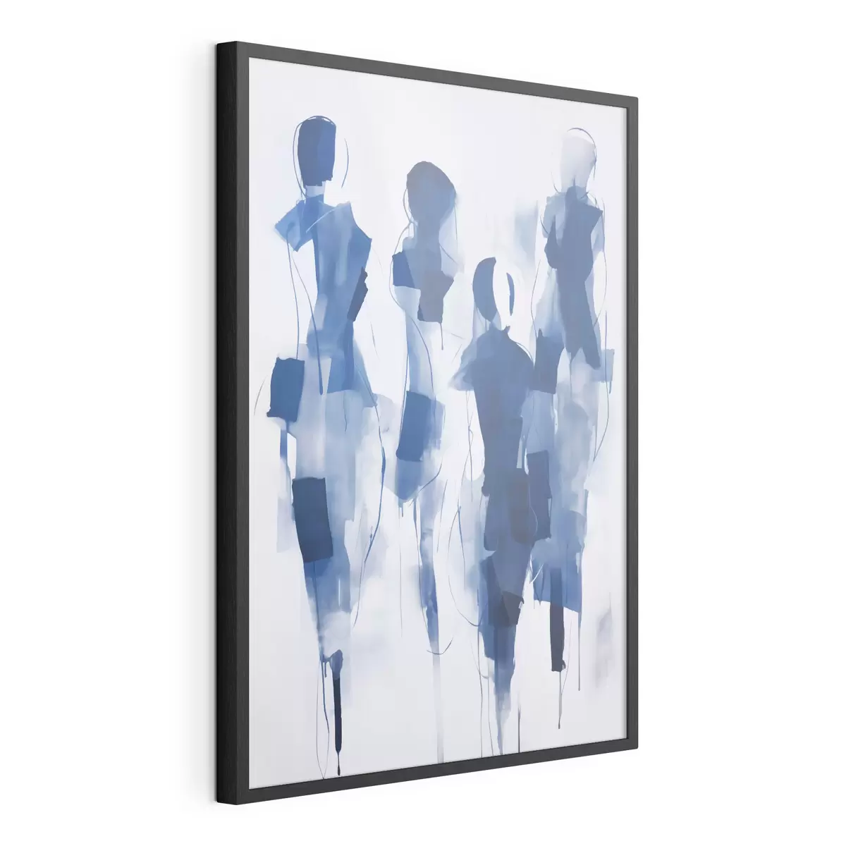 Poster Abstracte silhouetten, schilderijimitatie f51131
