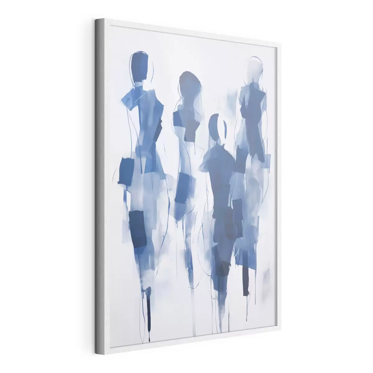 Poster Abstracte silhouetten, schilderijimitatie f51131