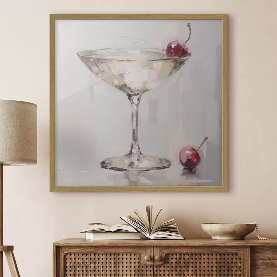 Fotobehang Cocktail, imitatie van een schilderij f51137