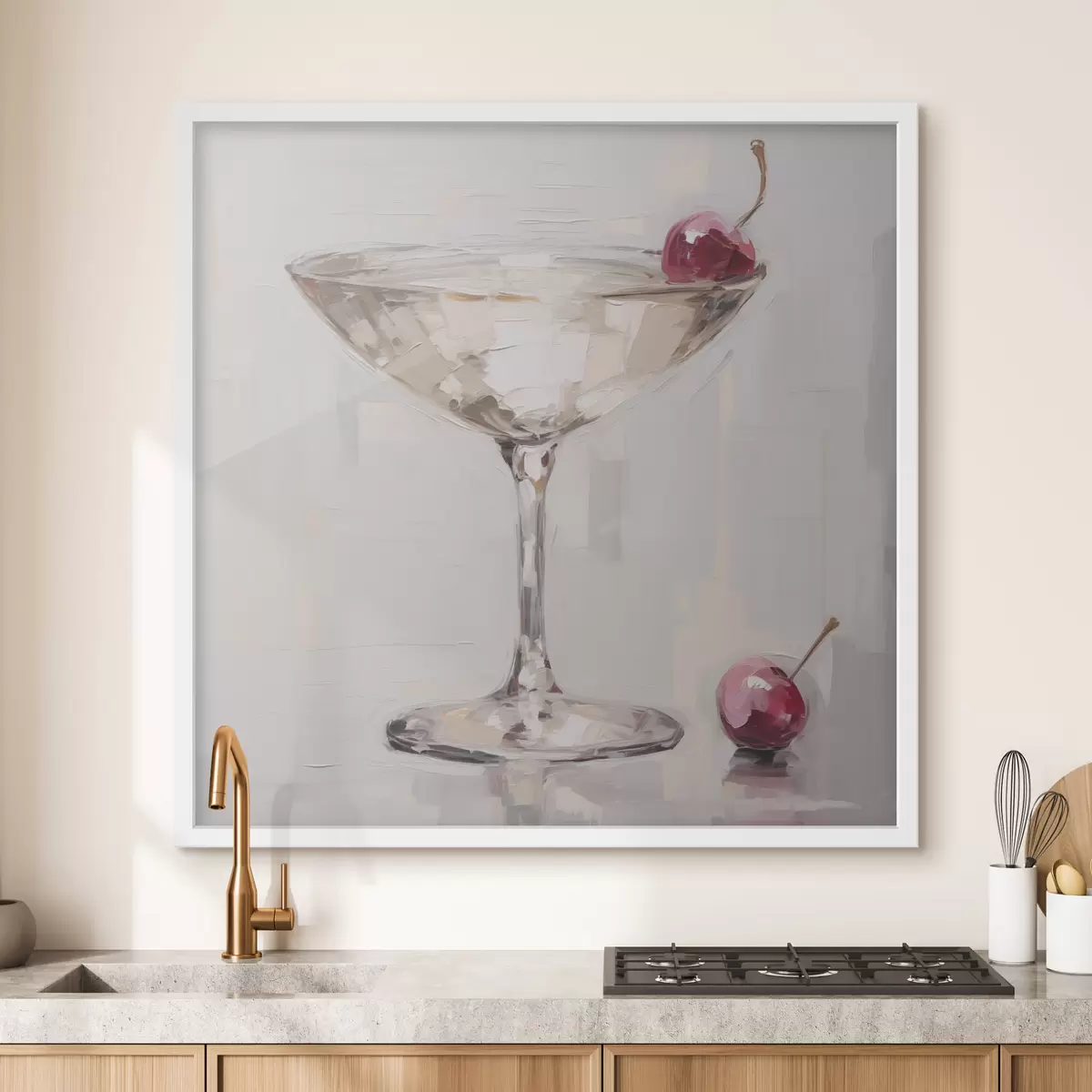 Poster Cocktail, imitatie van een schilderij f51137
