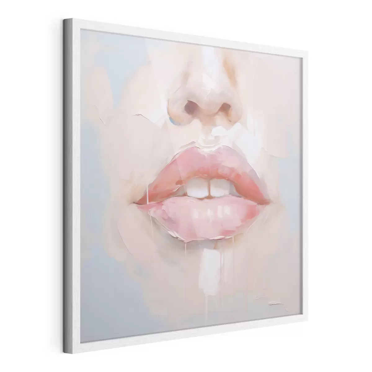 Poster Lippen, imitatie van een schilderij f51138