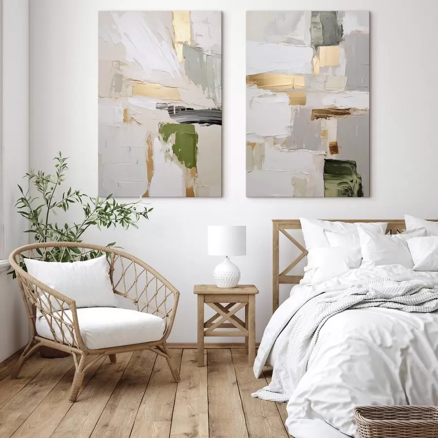  Schilderijen Abstractie, imitatie van de schilderkunst m31092