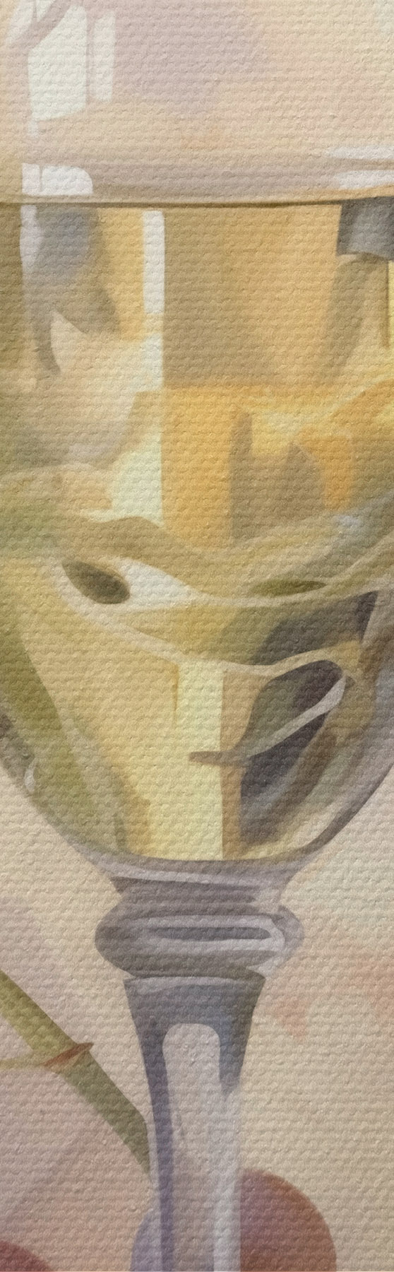  Schilderijen Een glas wijn en druiven, reproductie van een schilderij m31093