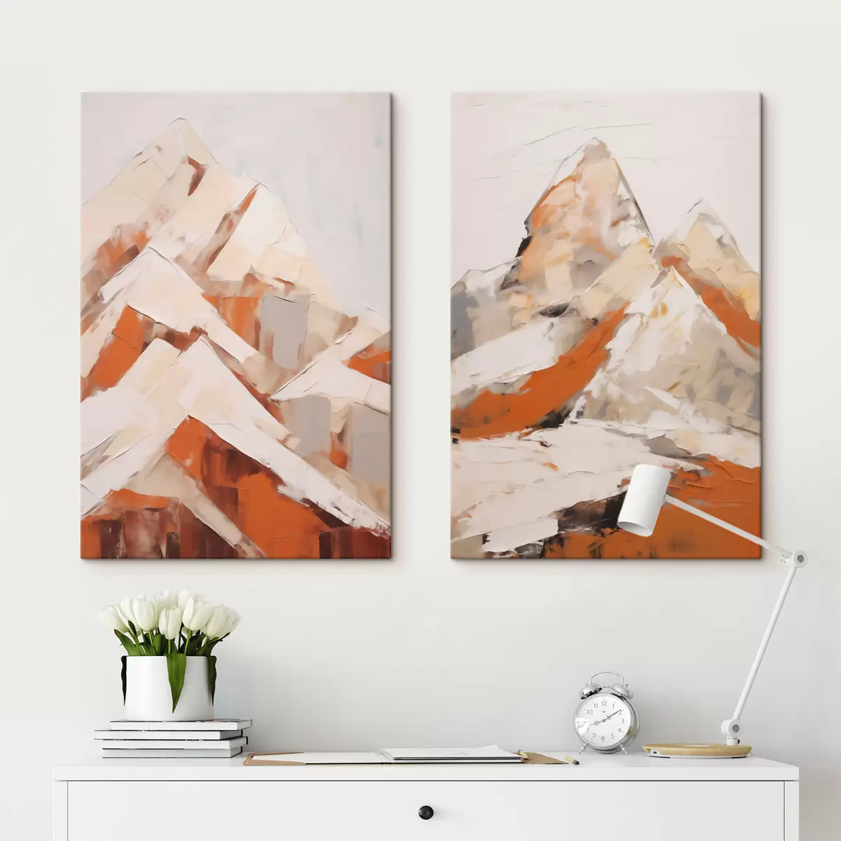  Schilderijen Bergen, imitatie van een schilderij m31094