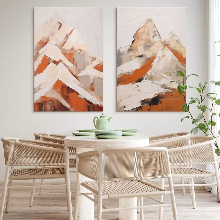  Schilderijen Bergen, imitatie van een schilderij m31094