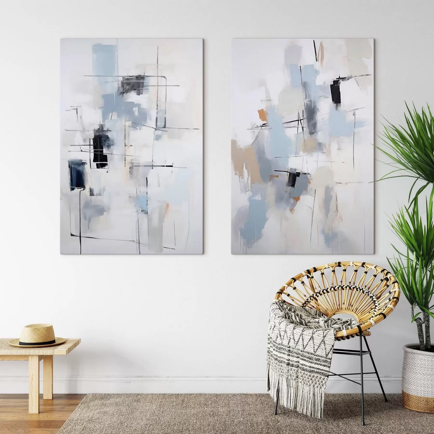  Schilderijen Chaotische abstractie, imitatie van de schilderkunst m31095