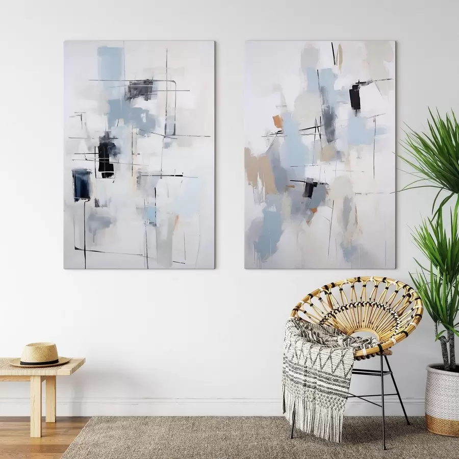  Schilderijen Chaotische abstractie, imitatie van de schilderkunst m31095