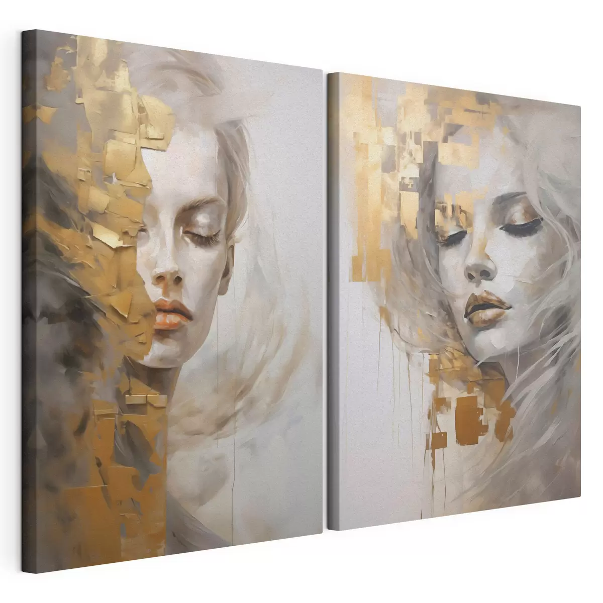  Schilderijen Abstract portret, imitatie van een schilderij m31096