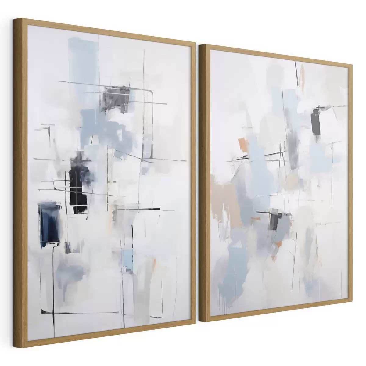 Poster Chaotische abstractie, imitatie van de schilderkunst d31095