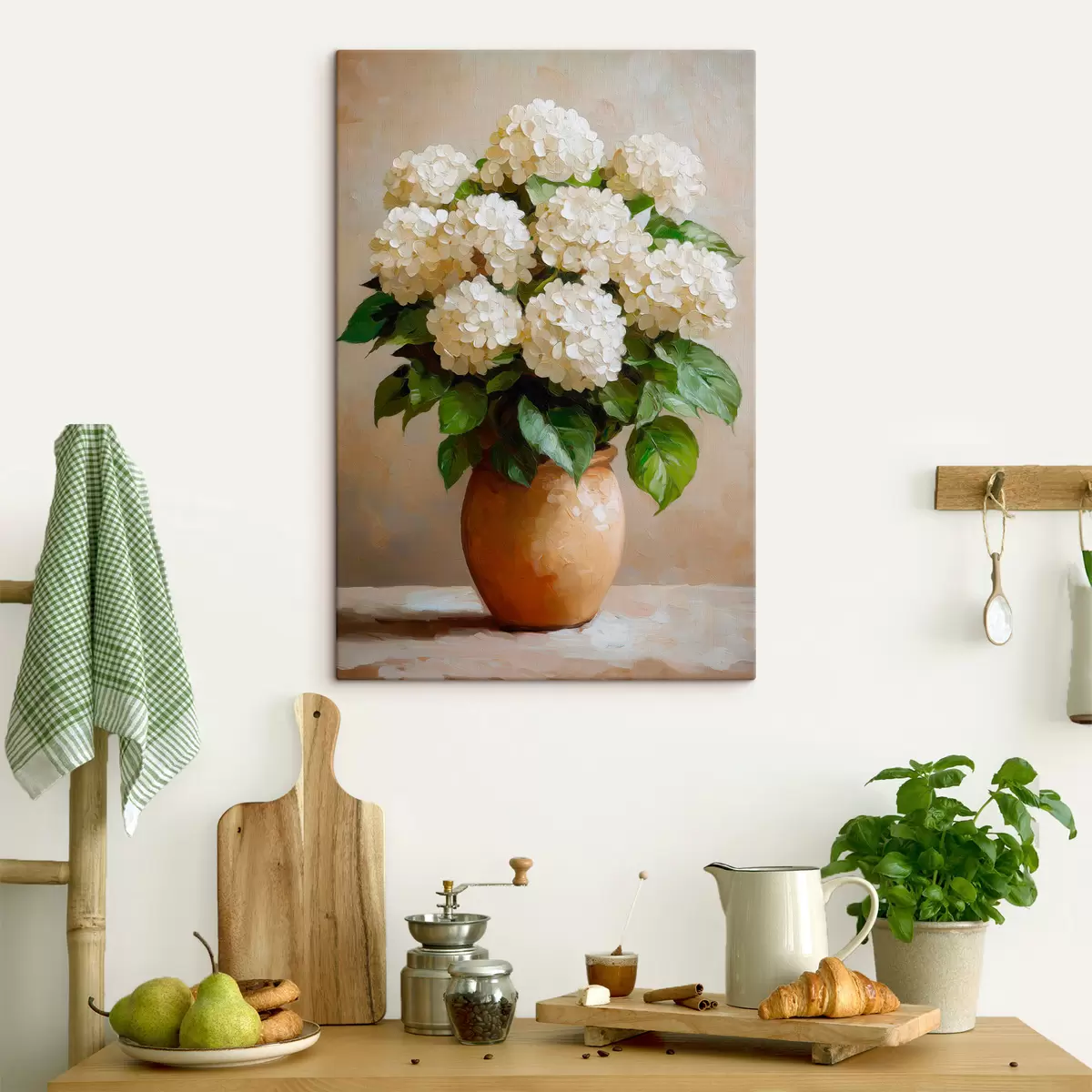  Schilderijen Witte hortensia's s51062