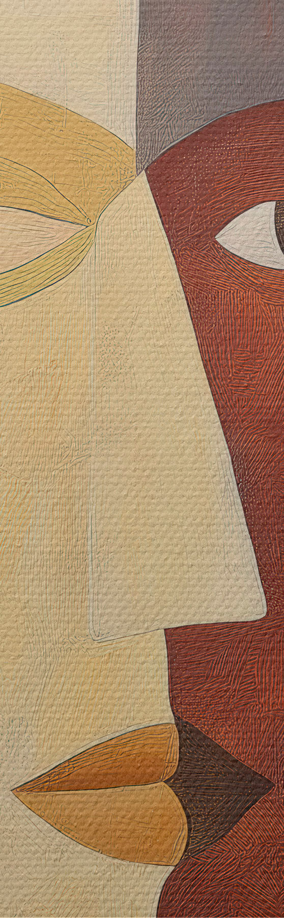  Schilderijen Abstracte gezichten s51068
