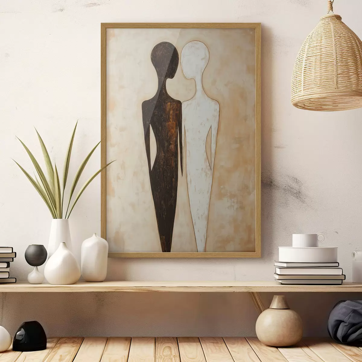 Poster Abstracte silhouetten f51059
