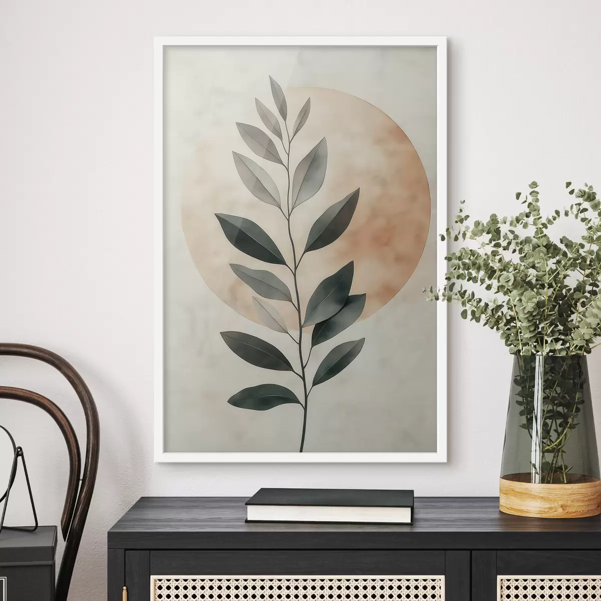 Poster Een tak met bladeren f51060