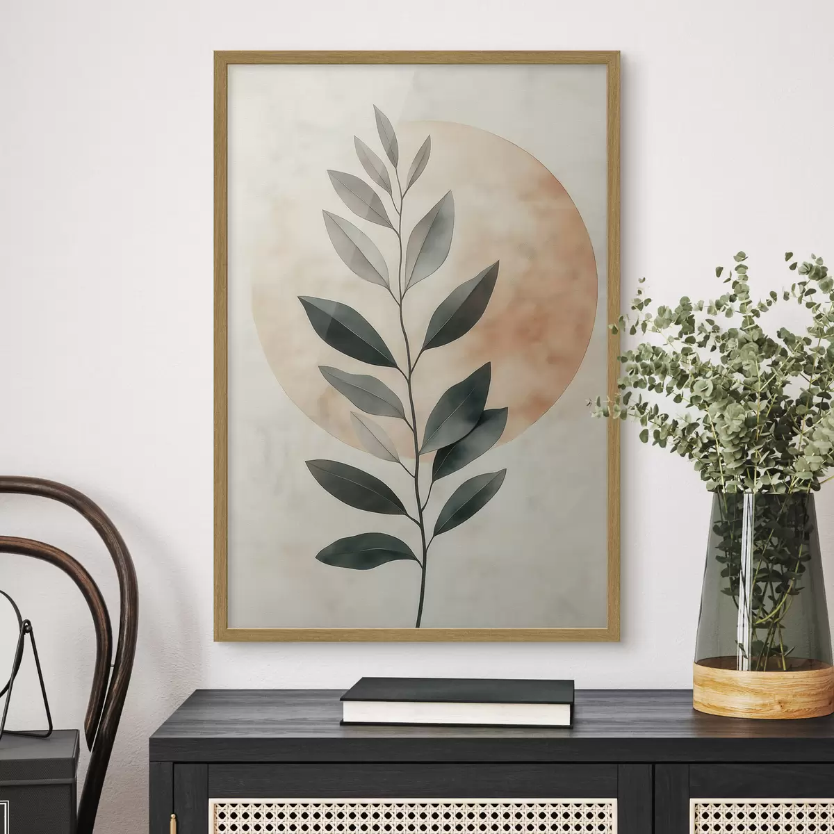 Poster Een tak met bladeren f51060