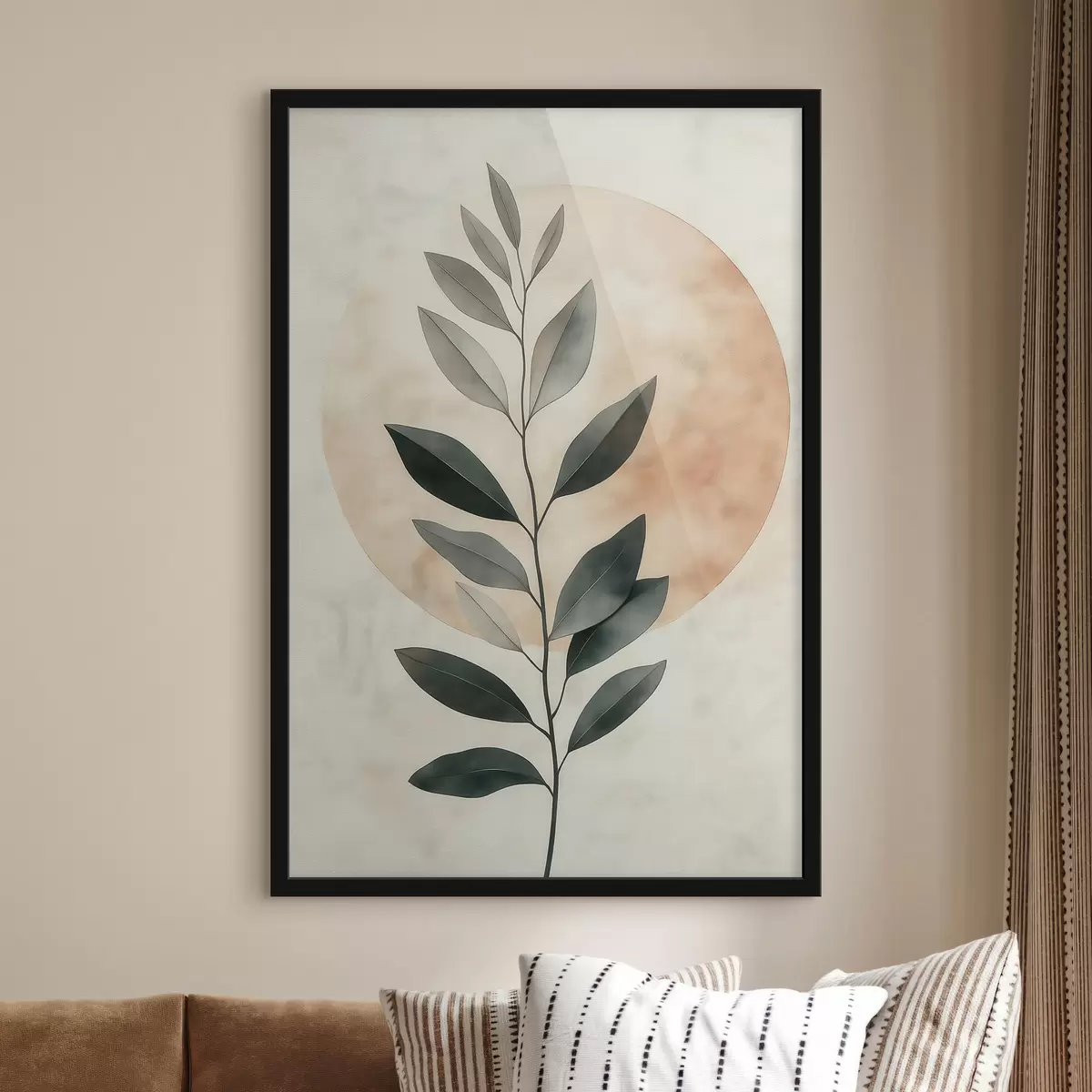 Poster Een tak met bladeren f51060