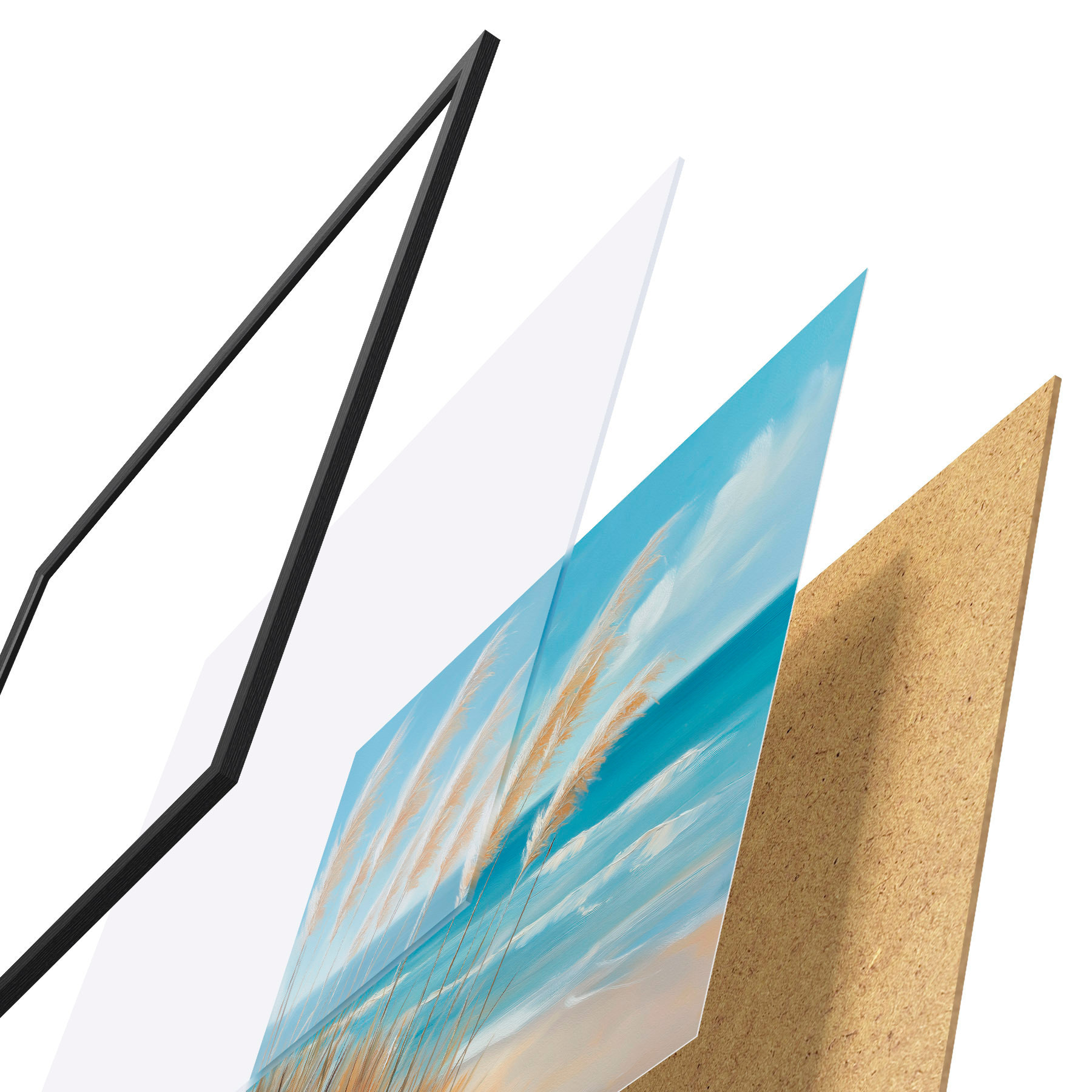 Poster Graanaren aan zee f51061