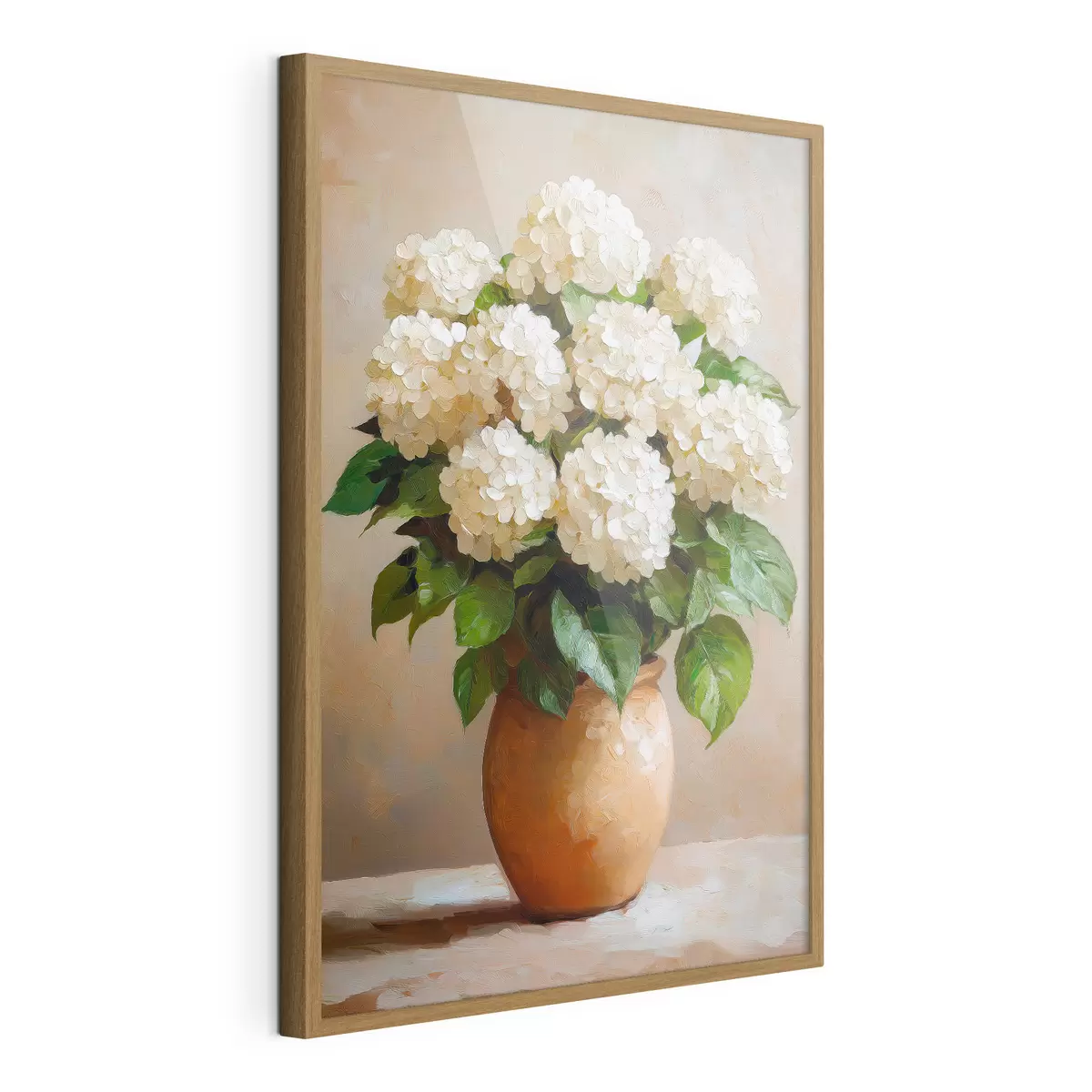 Poster Witte hortensia's f51062