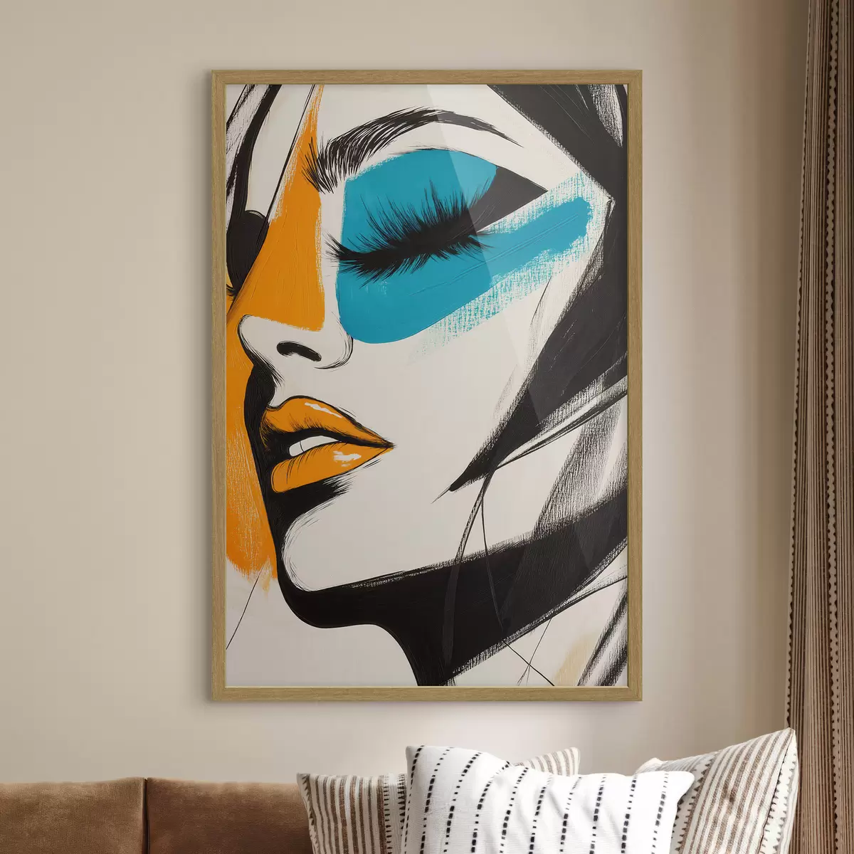 Poster Gezichten in verf f51065