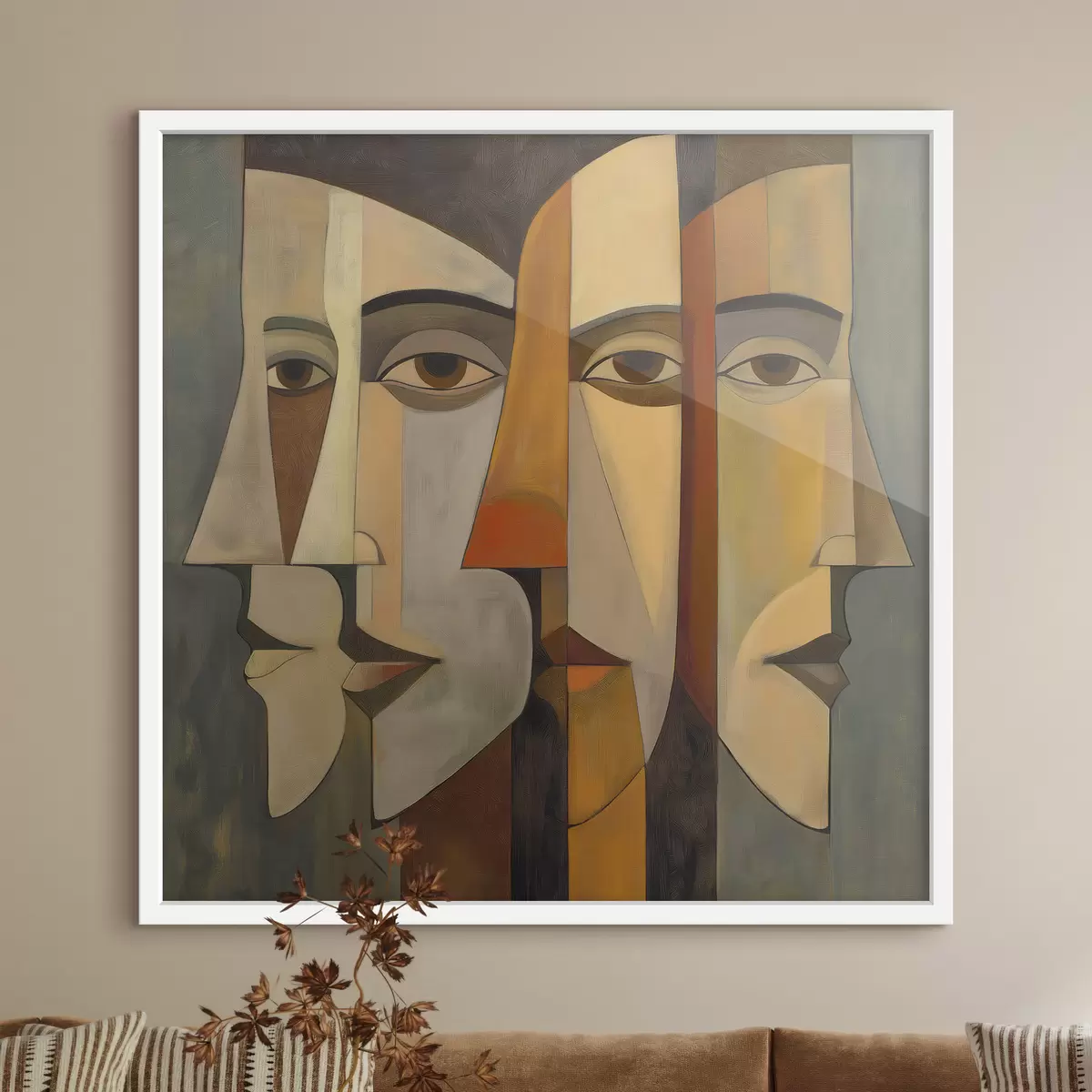 Poster Abstracte gezichten f51067
