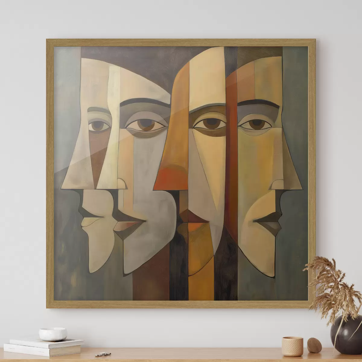 Poster Abstracte gezichten f51067