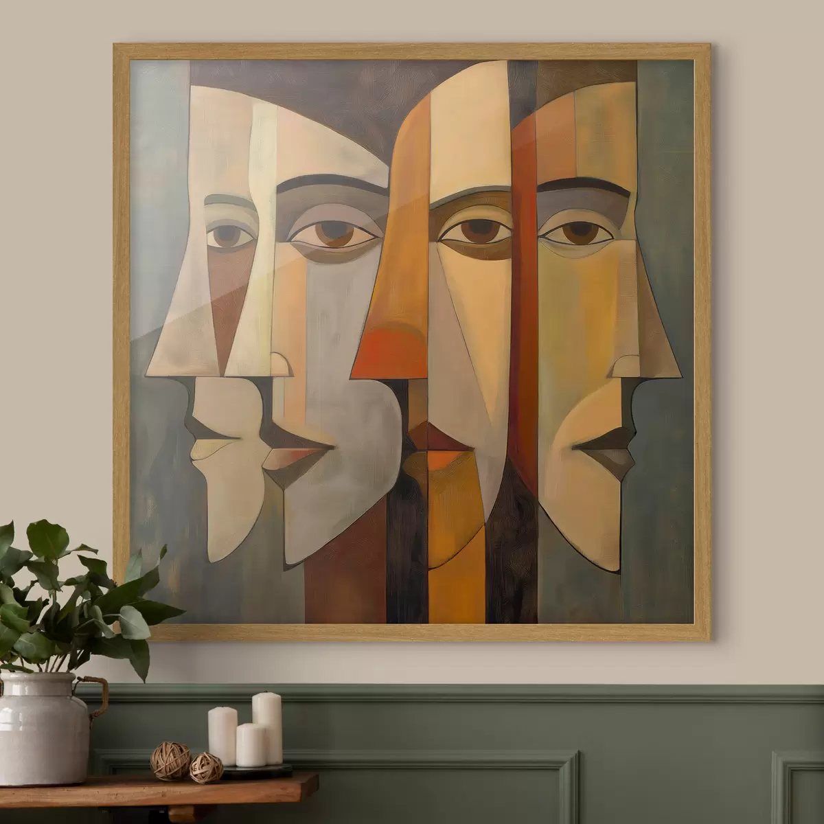 Poster Abstracte gezichten f51067