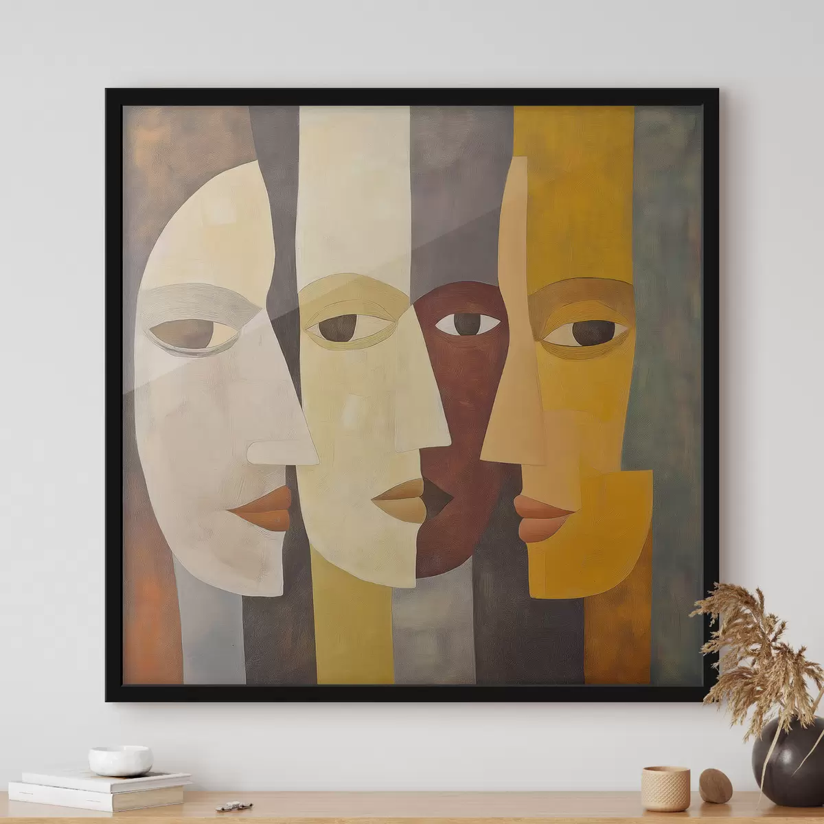Poster Abstracte gezichten f51068