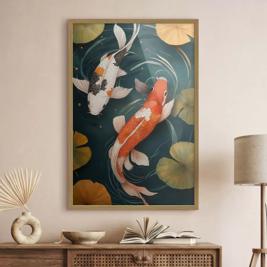 Fotobehang Oosterse Koi f51077